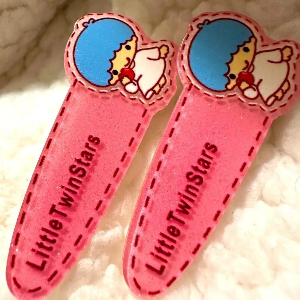 New little TwinStars Hair Accessories 2 pcs Hair Clip's